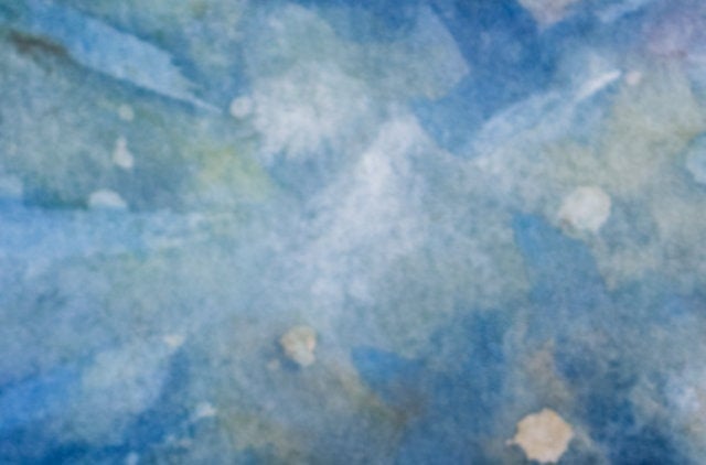Detail 3 Watercolor Detail of "Re-Vivencia" by Pablo Montes