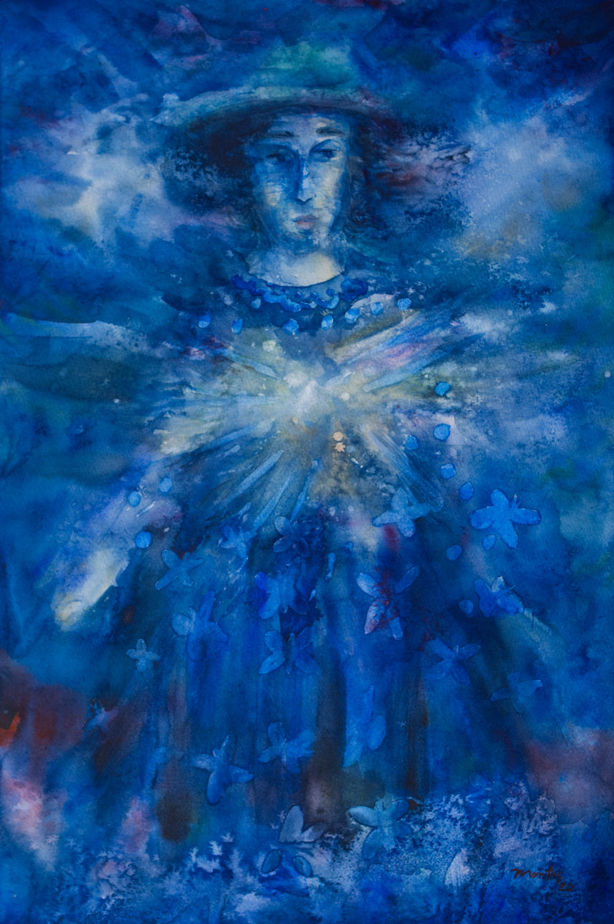 Watercolor Detail of "Re-Vivencia" by Pablo Montes