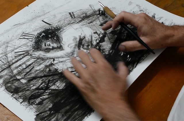 Drawing "Wailing Time" by Pablo Montes