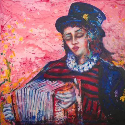 Pink Melody painting for sale by Pablo Montes