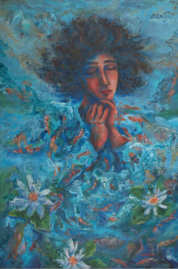 Piscis Dreaming in Charco Azul, painting by Pablo Montes O'Neill