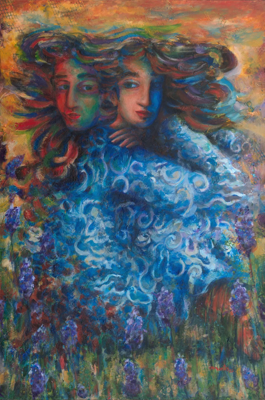 Gemini Fantasizing with Aibonito in Mercury painting