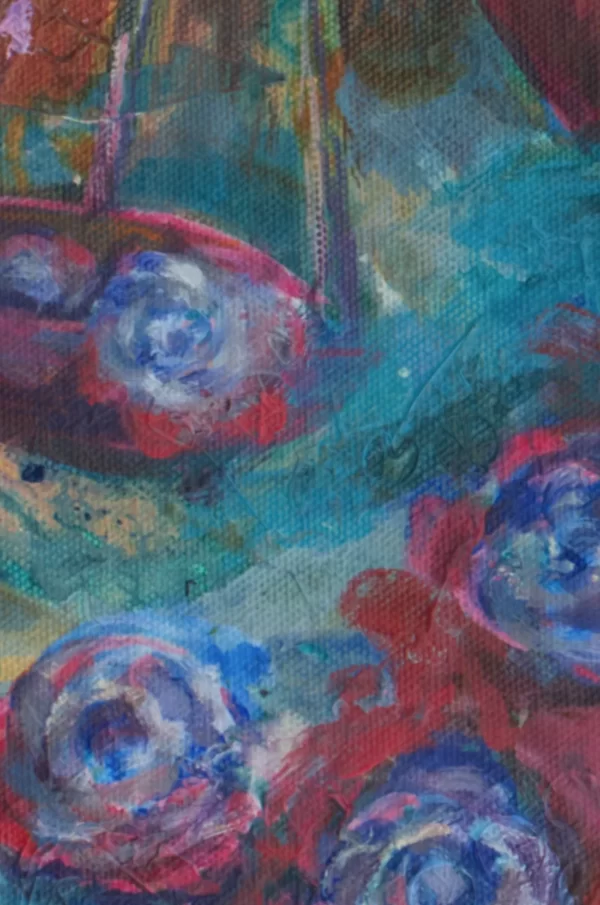 Libra in Harmony and Balance painting for sale detail-2