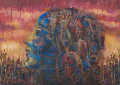 Painting Escalinatas de los Caídos Interior for sale