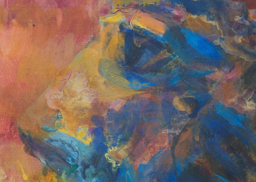 Detail-1 Painting Escalinatas de los Caídos for sale by Pablo Montes O’Neill