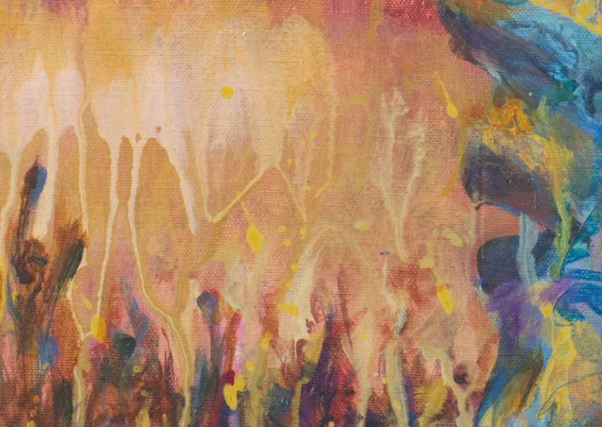 Detail-2 Painting Escalinatas de los Caídos for sale by Pablo Montes O’Neill